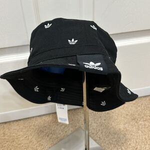 NWT Adidas Originals Trefoil Bucket Hat Black  White Unisex Adult Men Women OS